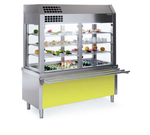 Elément self vitrine réfrigérée, self collectivité, self restaurant, Espace Hotelier Beziers