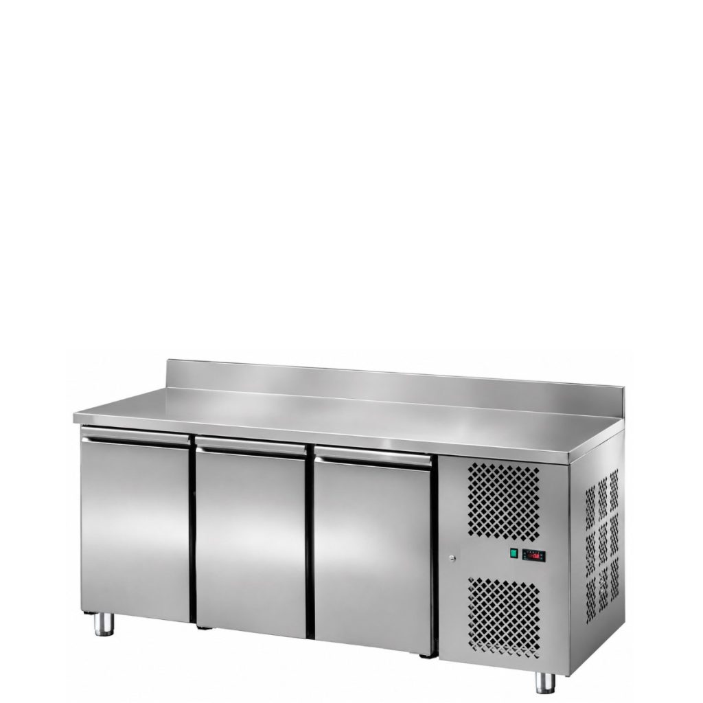 Meuble froid 4 portes 6 Meuble réfrigéré adossé 3 portes GN 1/1 - profondeur 700 - Espace Hôtelier Béziers