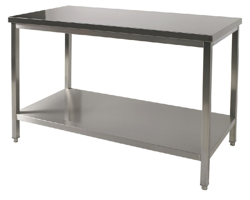 Table inox avec étagère - 1200x700 ESPACE HOTELIER BEZIERS